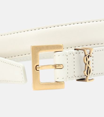 Cassandre slim leather belt - Saint Laurent - Modalova