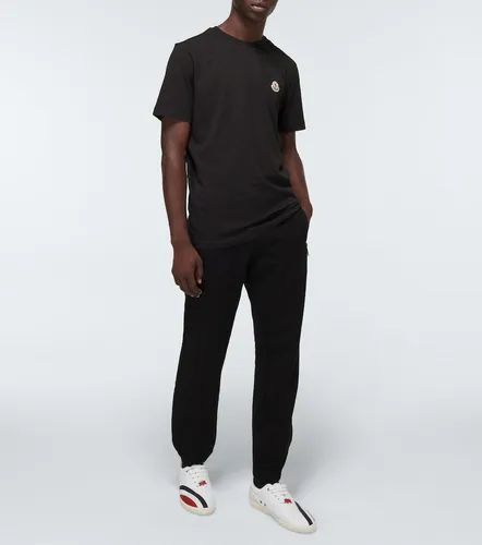 Pantalones de chándal de forro polar de algodón cepillado - Moncler - Modalova