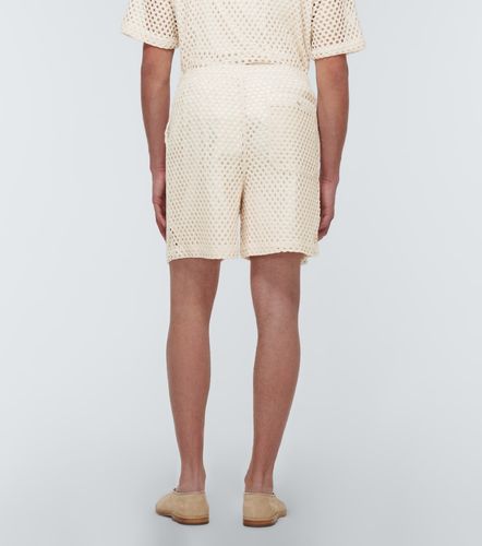 Shorts in misto cotone con occhielli - Commas - Modalova