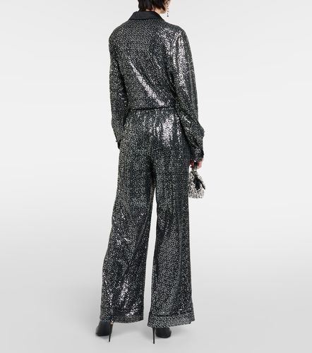 Pantaloni a gamba larga e vita alta - Dolce&Gabbana - Modalova