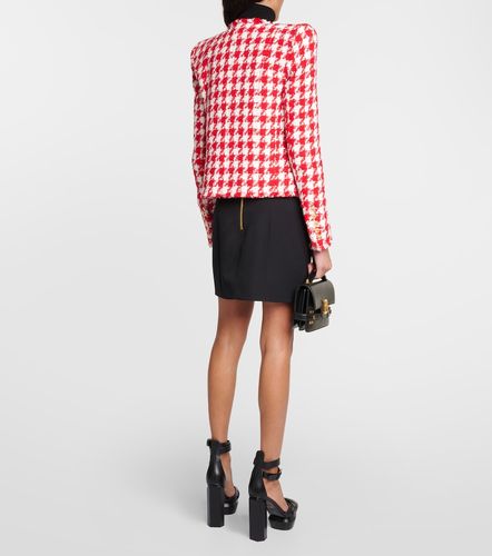 Giacca in tweed pied-de-poule - Balmain - Modalova