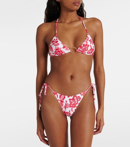 Top de bikini Miami floral con anilla - Melissa Odabash - Modalova