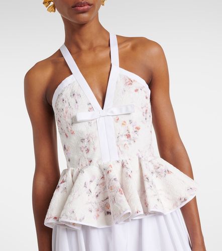 Abito lungo con pizzo e volant - Giambattista Valli - Modalova