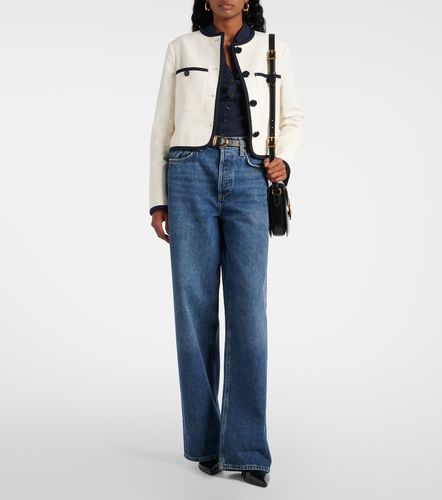 Scottie cotton-blend top - Veronica Beard - Modalova