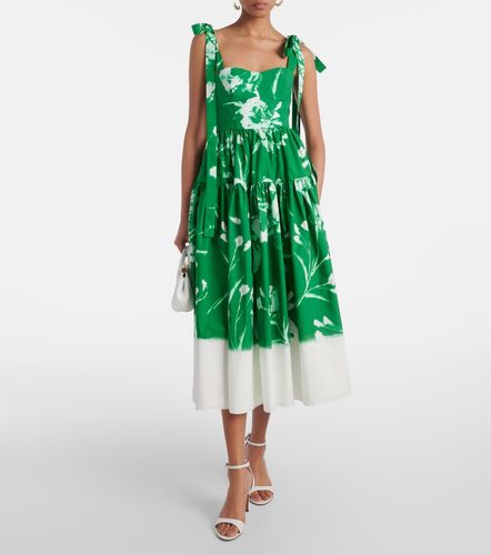Abito midi in popeline di cotone - Erdem - Modalova