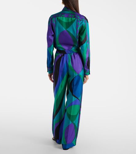 Pucci Printed silk wide-leg pants - Pucci - Modalova