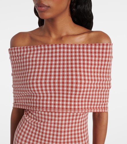 Alaïa Abito lungo a quadri - Alaia - Modalova