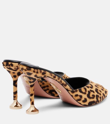 Mules Bisous 85 de pelo de becerro - Aquazzura - Modalova