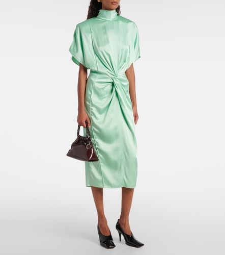 Vestido midi de satén - Stella McCartney - Modalova
