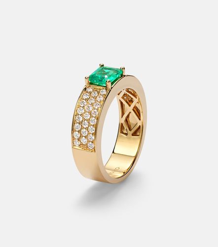 Anello in 18kt con smeraldo e diamanti - Anita Ko - Modalova