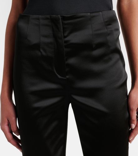 Stila cropped high-rise satin slim pants - Veronica Beard - Modalova