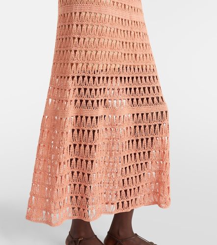 Vestido midi de croché de algodón - Anna Kosturova - Modalova
