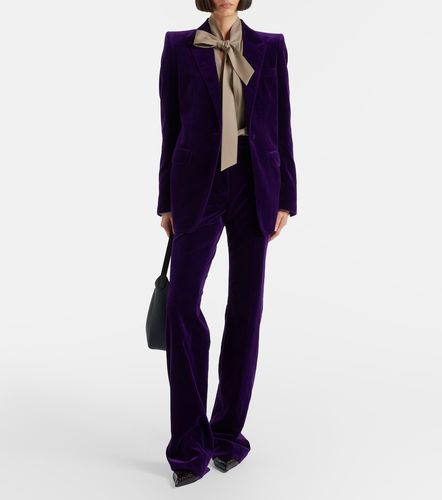 Blusa de georgette de seda con lazada - Tom Ford - Modalova