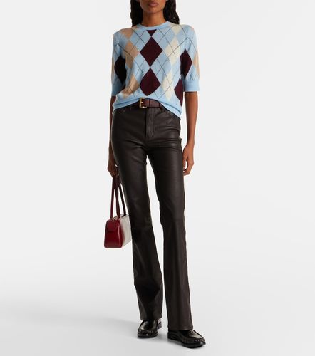 Pantaloni bootcut Reboot Crop in pelle - Frame - Modalova