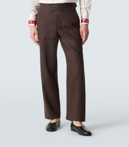 Bode Gerade Hose aus Leinen - Bode - Modalova