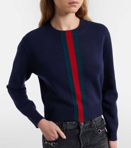 Gucci Pullover Web Stripe aus Wolle - Gucci - Modalova