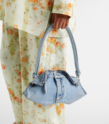 Borsa a spalla Manta Small in denim - McQueen - Modalova