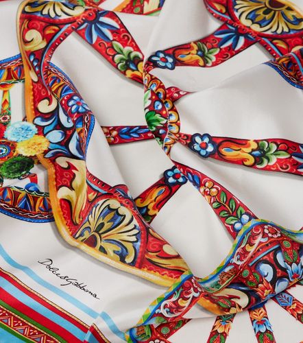 Sciarpa Carretto in twill di seta - Dolce&Gabbana - Modalova