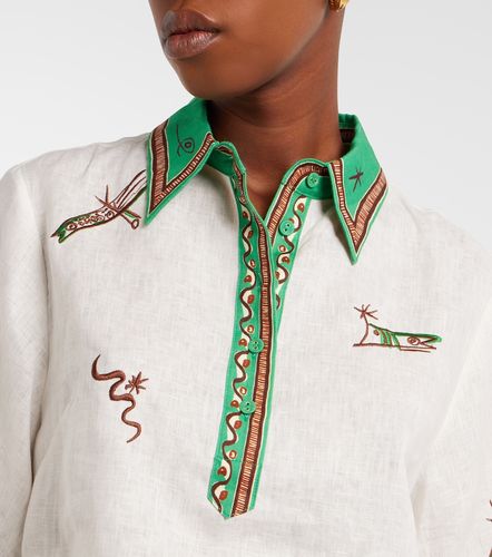 Alémais Camisa Wanda de lino bordada - Alemais - Modalova