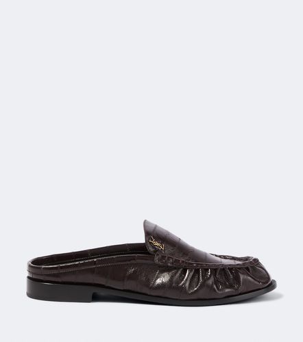 Le Loafer eel leather mules - Saint Laurent - Modalova