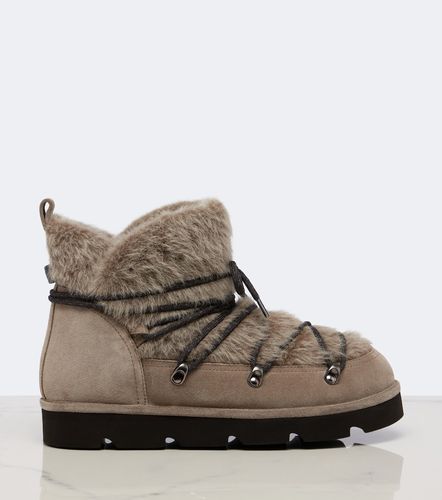 Monili shearling and suede snow boots - Brunello Cucinelli - Modalova