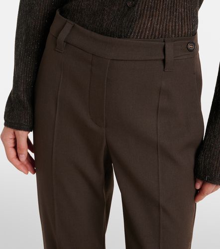 Monili wool slim pants - Brunello Cucinelli - Modalova