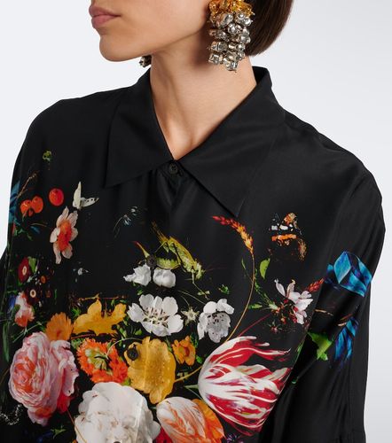 Abito chemisier con stampa floreale - Dries Van Noten - Modalova