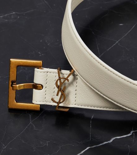 Cassandre leather belt - Saint Laurent - Modalova