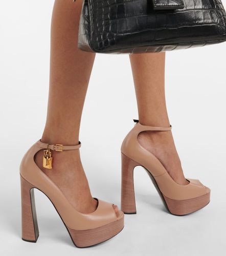 Padlock platform leather sandals - Tom Ford - Modalova