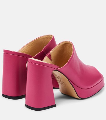 Mules Alba 90 de piel con plataforma - Souliers Martinez - Modalova