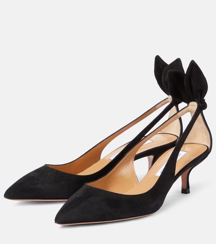 Aquazzura Pumps Bow Tie 50 in suede - Aquazzura - Modalova