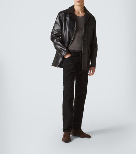 Tank top in cotone con logo - Saint Laurent - Modalova