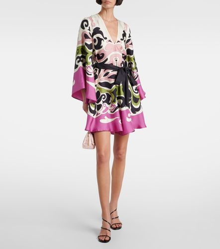 Magnifico printed silk twill minidress - La DoubleJ - Modalova