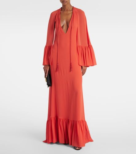 Abito lungo in georgette di seta - Valentino - Modalova