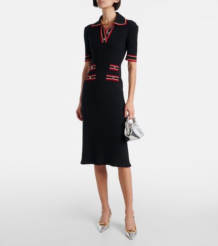 Polokleid aus Rippstrick - Alessandra Rich - Modalova