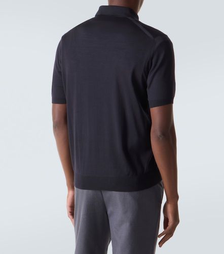 Prada Logo virgin wool polo shirt - Prada - Modalova