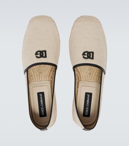 Espadrillas DG in canvas con pelle - Dolce&Gabbana - Modalova