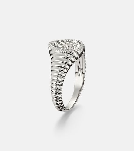 Kt white gold ring with diamonds - Yvonne Leon - Modalova