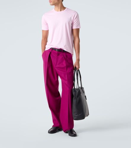 T-shirt in jersey di cotone e seta - Tom Ford - Modalova