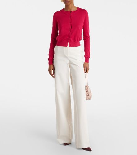 Cárdigan cropped de seda y algodón - Carolina Herrera - Modalova