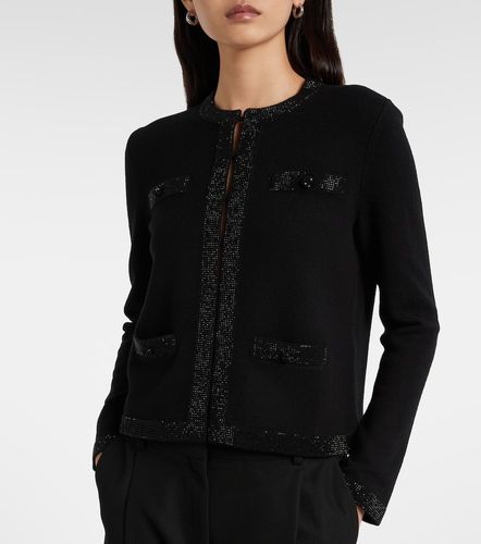 Embellished wool-blend cardigan - Tory Burch - Modalova