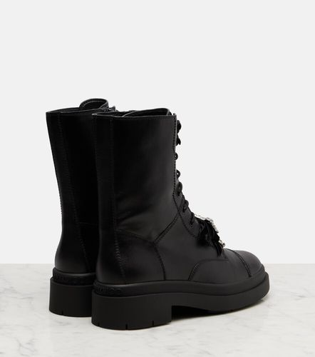 Averi bow-detail leather lace-up boots - Jimmy Choo - Modalova