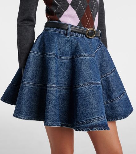 Belted denim miniskirt - Self-Portrait - Modalova