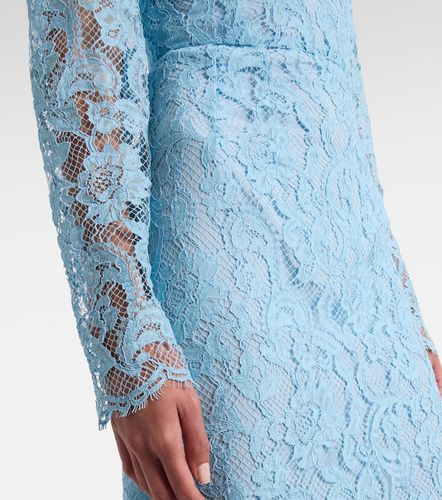 Vestido de cóctel de encaje en mezcla de algodón - Dolce&Gabbana - Modalova
