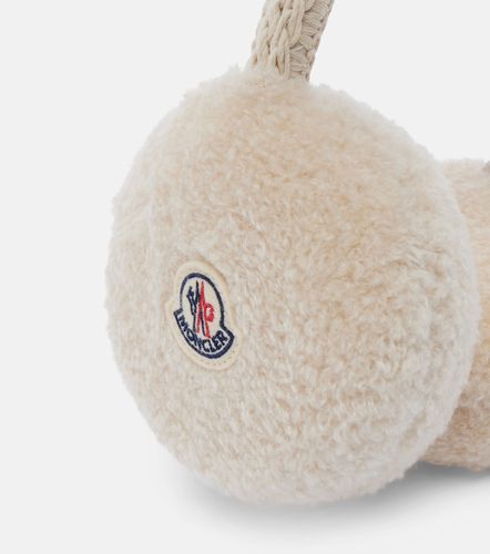 Paraorecchie in teddy con logo - Moncler - Modalova