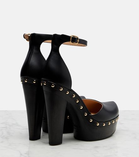 Lola studded leather platform pumps - Chloe - Modalova