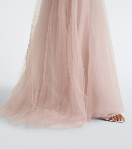 Abito lungo Gisella in raso e tulle - Costarellos - Modalova