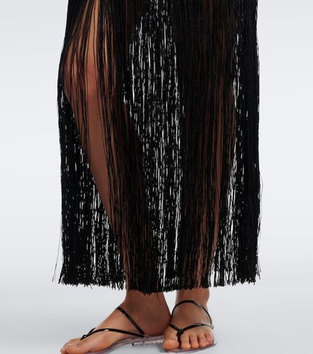 Alaïa Gonna in maglia con frange - Alaia - Modalova