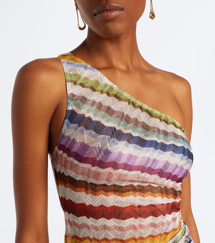 Abito da spiaggia monospalla con frange - Missoni - Modalova