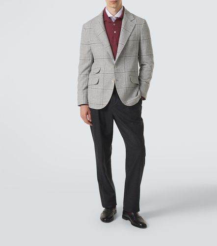 Pantalones slim de lana - Brunello Cucinelli - Modalova